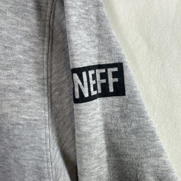 Disney Neff Mickey Mouse Gray Hoodie Brown Floral Print XXL - Picture 5 of 8